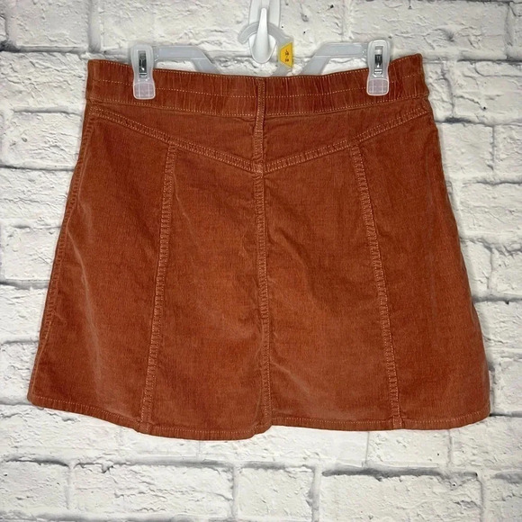 AERIE Corduroy Mini Button Skirt size L. - Picture 6 of 8